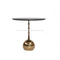 Wood Bauble Coffee Table with Stainless Steel Frame